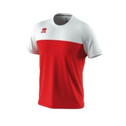 Koszulka Errea Brandon. Czerwone koszulki sportowe męskie ERREA, m, bez wzorów, z materiału, bez kołnierzyka, bez ramiączek, do piłki nożnej. Za 194.99 zł.