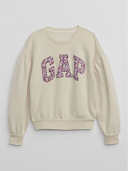 Gap Bluza 773157-02 Écru Regular Fit. Bluzy dla dziewczynek GAP, bez wzorów, z bawełny, bez ramiączek, bez kaptura. Za 159.99 zł.