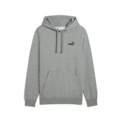 Męska bluza z kapturem Essentials z małym logo No. 1 PUMA Medium Gray Heather. Szare bluzy męskie Puma, m, bez wzorów, prążkowane, z kapturem. W wyprzedaży za 164.00 zł.