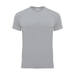 Męska Koszulka Sportowa Z Krótkim Rękawem Bahrain. Szare koszulki sportowe męskie ROLY, m, bez wzorów, bez kołnierzyka, bez ramiączek, trekkingowe. Za 27.99 zł.