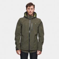 Kurtka softshell męska trekkingowa Alpinus Roignais. Zielone kurtki sportowe męskie Alpinus, m, bez wzorów, z softshellu, trekkingowe. Za 399.00 zł.