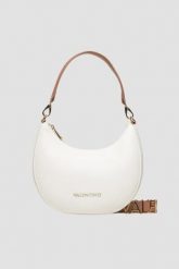 VALENTINO Biała torebka księżyc Alexia Hobo Bag. Białe torebki do ręki damskie Valentino by Mario Valentino, bez wzorów, klasyczne, bez dodatków. W wyprzedaży za 419.99 zł.