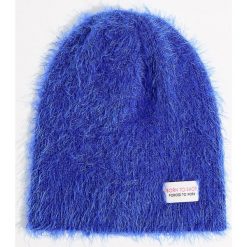 Czapka beanie z ozdobną metką - Niebieski. Niebieskie czapki i kapelusze damskie Mohito. Za 29.99 zł.