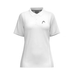 Damska koszulka polo Head Club 25 Tech. Białe koszulki sportowe damskie Head, xl, bez wzorów, bez kołnierzyka, bez ramiączek, tenisowe. W wyprzedaży za 189.00 zł.