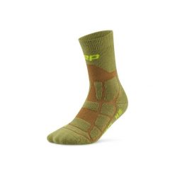 Damskie skarpety hikingowe kompresyjne do połowy łydki z maksymalną amortyzacją. Zielone skarpety damskie CEP, bez wzorów. Za 114.00 zł.