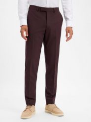 Cinque spodnie o kroju modułowym z domieszką wełny owczej Mężczyźni Modern Fit lila, 46. Eleganckie spodnie męskie Cinque, m, bez wzorów, z syntetyku. Za 599.95 zł.