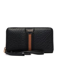 Portfel Liu Jo. Czarne portfele damskie Liu Jo, bez wzorów. Za 339.99 zł.