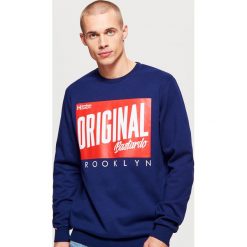 Bluza z nadrukiem - Granatowy. Bluzy damskie marki Cropp. W wyprzedaży za 49.99 zł.