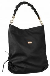 Shopperka skórzana Peterson [DH] PTN TWP-011 czarna. Czarne torebki shopper damskie Peterson, bez wzorów, ze skóry, na ramię, bez dodatków. Za 436.00 zł.