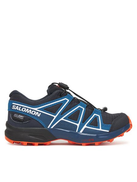 Salomon Buty do biegania Speedcross Waterproof L47856700 Czarny. Czarne buty sportowe chłopięce Salomon, bez wzorów, z materiału, bez zapięcia, do biegania. Za 279.99 zł.