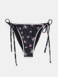 Dół od bikini z wiązaniem i motywem kwiatowym - wielobarwny. Bikini damskie Sinsay, l, bez wzorów. Za 19.99 zł.