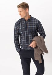 Koszula w dużą kratę, Regular Fit, K-MARONI. Białe koszule męskie Volcano, l, bez wzorów, z bawełny, bez kołnierzyka, bez ramiączek. Za 139.99 zł.