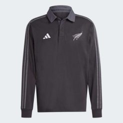 Koszulka polo z długim rękawem All Blacks Aeroready 2023/24. Czarne bluzki z długim rękawem męskie Adidas, m, bez wzorów, bez kołnierzyka. W wyprzedaży za 205.50 zł.