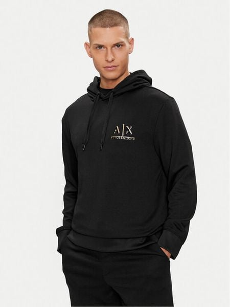 Armani Exchange Bluza 3DZMSB Z9N1Z 1200 Czarny Regular Fit. Czarne bluzy męskie Armani Exchange, m, bez wzorów, z syntetyku, bez kaptura. Za 319.99 zł.