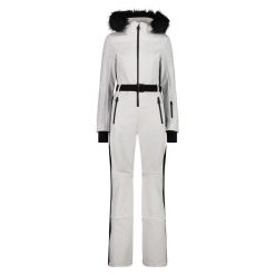 Kombinezon damski narciarski damski CMP 34W4456F. Białe spodnie snowboardowe damskie CMP, na zimę, xs, bez wzorów, sportowe, narciarskie. W wyprzedaży za 1,119.99 zł.