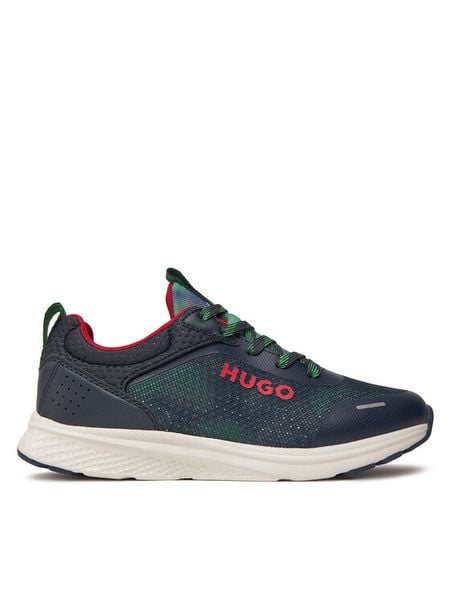 HUGO Sneakersy G00304 S Granatowy. Niebieskie buty sportowe chłopięce Hugo, bez wzorów, z materiału, bez zapięcia. Za 359.99 zł.