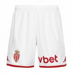Szorty AS Monaco Kombat Ryder Pro 2023/24. Białe krótkie spodenki sportowe męskie Kappa, bez wzorów, do piłki nożnej. Za 263.00 zł.