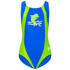 Beco Sealife kostium kąpielowy UV niebiesko-zielony. Niebieskie stroje kąpielowe dla dziewczynek Beco, bez wzorów, z elastanu. Za 225.99 zł.