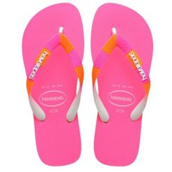 Japonki basenowe damskie Havaianas Top Verano II. Czerwone klapki damskie Havaianas, bez wzorów, sportowe, bez obcasa. Za 72.00 zł.