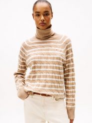 Tommy Hilfiger Wełniany sweter Kobiety Wełna beżowy|biały, M. Białe swetry damskie Tommy Hilfiger, m, bez wzorów, z wełny, eleganckie, bez kołnierzyka, bez ramiączek, bez kaptura. Za 429.95 zł.