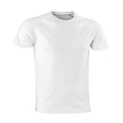 Męska Koszulka Impact Aircool. Białe koszulki sportowe męskie SPIRO, m, bez wzorów, bez kołnierzyka, bez ramiączek, trekkingowe. Za 36.99 zł.