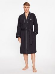 Boss Szlafrok Xmas Kimono 50485920 Czarny. Czarne szlafroki męskie Boss, m, bez wzorów, z bawełny, bez ramiączek, bez kaptura. Za 329.99 zł.