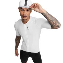 Koszulka rowerowa męska SRX II Manila ultralekka. Białe buty sportowe męskie SIROKO, z tkaniny, bez zapięcia, rowerowe. Za 212.00 zł.