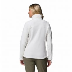 Bluza polarowa turystyczna damska Columbia Fast Trek II. Białe bluzy damskie Columbia, l, bez wzorów, z polaru, bez kaptura. Za 210.99 zł.