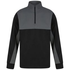 Męska Bluza Dresowa Z Zamkiem Błyskawicznym W Bloku Kolorystycznym. Czarne bluzy męskie FINDEN & HALES, m, bez wzorów, z dresówki, bez kaptura. Za 162.99 zł.