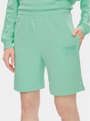 Liu Jo Szorty sportowe MA4386 F0873 Zielony Regular Fit. Zielone szorty sportowe damskie Liu Jo, xs, bez wzorów, z bawełny, sportowe. Za 669.99 zł.