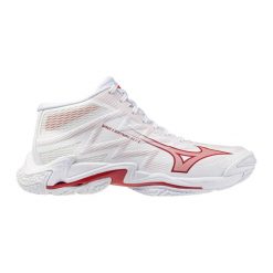Damskie buty halowe Mizuno Wave Lightning Elite. Białe obuwie sportowe damskie Mizuno, bez wzorów, z materiału, do biegania, mizuno wave. Za 574.00 zł.