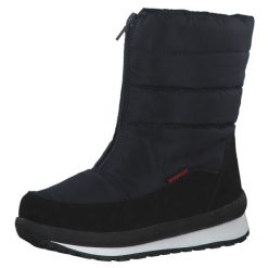 Dziecięce buty zimowe CMP. Czarne buty zimowe dziewczęce CMP, bez wzorów, z gumy, bez zapięcia. Za 249.99 zł.
