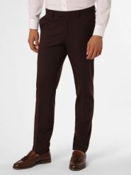 Finshley & Harding spodnie od garnituru modułowego Mężczyźni Slim Fit lila|czerwony, 102. Czerwone eleganckie spodnie męskie Finshley & Harding, m, bez wzorów. Za 379.95 zł.