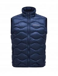 Kamizelka puchowa Peak Performance Helium Down Vest - blue shadow/shadow rozmiar: m. Niebieskie kurtki damskie PEAK, m, bez wzorów, z puchu, bez kaptura. Za 785.56 zł.
