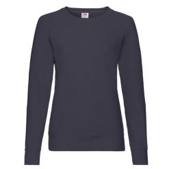 Lekki Sweter Raglanowy Dla Kobiet. Niebieskie swetry damskie Fruit of the Loom, xl, bez wzorów, bez kołnierzyka, bez ramiączek, bez kaptura. Za 58.99 zł.