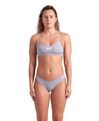 Strój Kąpielowy damski Arena Bikini Bandeau Solid dwuczęściowy. Szare bikini damskie Arena, na lato, l, bez wzorów. Za 129.99 zł.