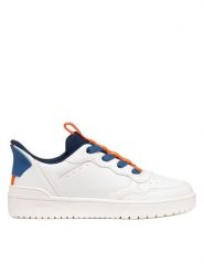 Geox Sneakersy J Washiba Fast In Boy J65NRA 05415 C0899 M Biały. Białe buty sportowe chłopięce Geox, bez wzorów, ze skóry, bez zapięcia. Za 249.99 zł.