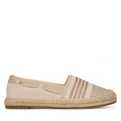 Espadryle DeeZee. Brązowe espadryle damskie DeeZee, bez wzorów, bez obcasa, bez zapięcia. Za 99.99 zł.