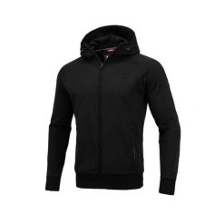 Bluza męska Pitbull rozpinana z kapturem Thelborn. Czarne bluzy męskie PITBULL, l, bez wzorów, z kapturem. W wyprzedaży za 224.10 zł.