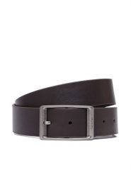 Calvin Klein Pasek Casual Round Buckle Tumbled 35Mm LV04D7123G Brązowy ciemny. Brązowe paski damskie Calvin Klein, bez wzorów, ze skóry, casualowe. Za 209.99 zł.