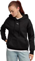 Puma Bluza damska Puma ESS Centered Cat Logo Relaxed Hoodie czarna 692917 01 XL. Czarne bluzy damskie Puma, xl, bez wzorów, bez kaptura. Za 228.99 zł.