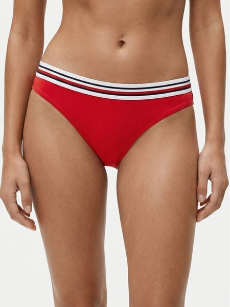 Tommy Hilfiger Dół od bikini UW0UW06355 Czerwony. Czerwone bikini damskie Tommy Hilfiger, xs, bez wzorów. Za 161.99 zł.