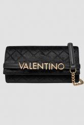 VALENTINO Czarna torebka damska Life Pochette. Czarne kopertówki damskie Valentino by Mario Valentino, bez wzorów, z weluru, bez dodatków. W wyprzedaży za 301.99 zł.