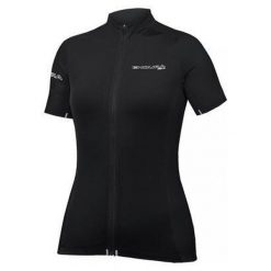 Damski jersey Endura Pro SL II M/C. Czarne koszulki sportowe damskie ENDURA, m, bez wzorów, z jersey, bez kołnierzyka, bez ramiączek, rowerowe. Za 429.99 zł.