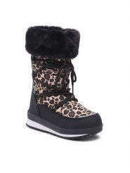 Leaf Śniegowce Ysby LYSBY201I Brązowy. Brązowe buty zimowe dziewczęce Leaf, z tworzywa sztucznego, bez zapięcia. Za 399.99 zł.