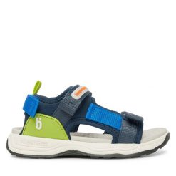 Sandały Biomecanics. Niebieskie sandały chłopięce Biomecanics, bez zapięcia. Za 219.99 zł.