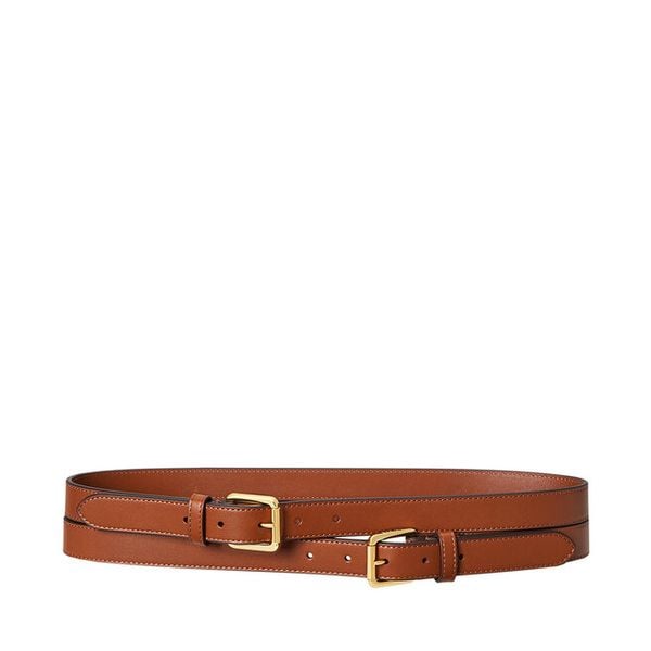 Pasek LAUREN RALPH LAUREN. Brązowe paski damskie Lauren Ralph Lauren, bez wzorów. Za 529.99 zł.