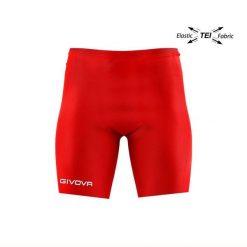 Spodenki piłkarskie termoaktywne dla dorosłych Givova Bermuda Skin czerwone. Czerwone szorty dla chłopców Givova, bez wzorów, z elastanu. Za 45.00 zł.