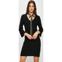 Only - Sukienka. Czarne sukienki damskie Only, l, bez wzorów, z dzianiny, casualowe, bez kołnierzyka, bez ramiączek. W wyprzedaży za 49.90 zł.