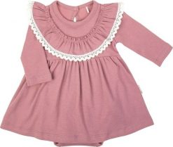 NICOL Sukienko-body dla dziewczynki z długim rękawem niemowlęce Nicol Emily 68. Body niemowlęce NICOL, bez wzorów, bez ramiączek. Za 52.99 zł.